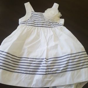Janie and jack 3 6 M nautical dress flower bloomer